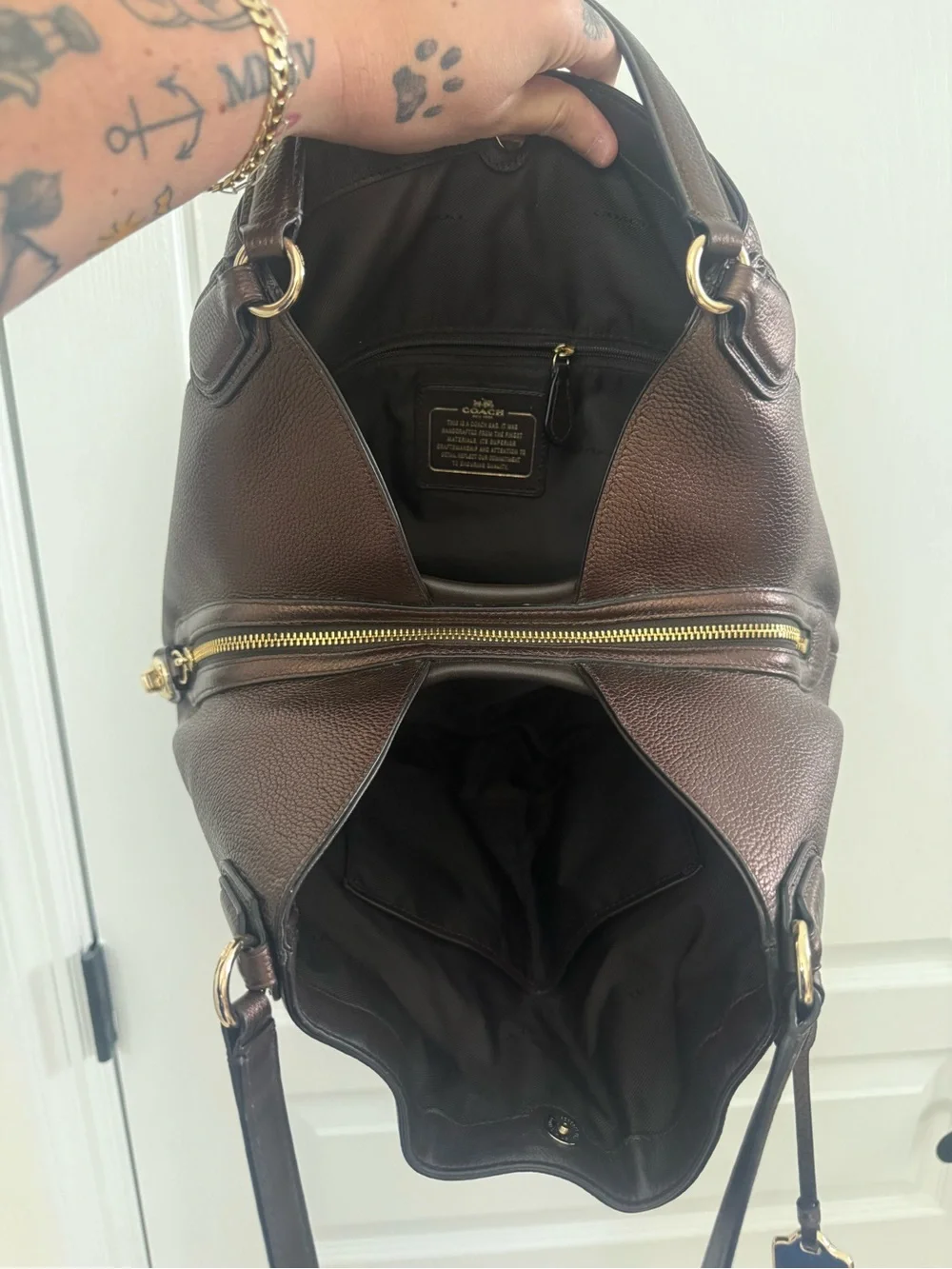 Coach Edie 31 Bronze Purse